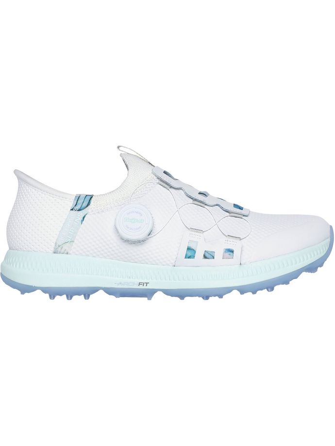 Skechers Elite 5 golf shoes, white/light blue