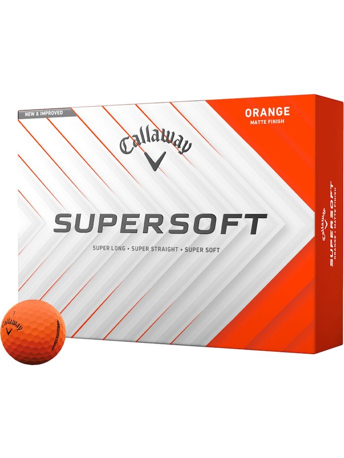 Callaway Golfballen Supersoft Mat 12-pack , oranje