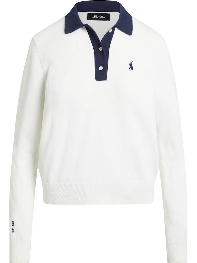 RALPH LAUREN Cotton Blend jumper, white