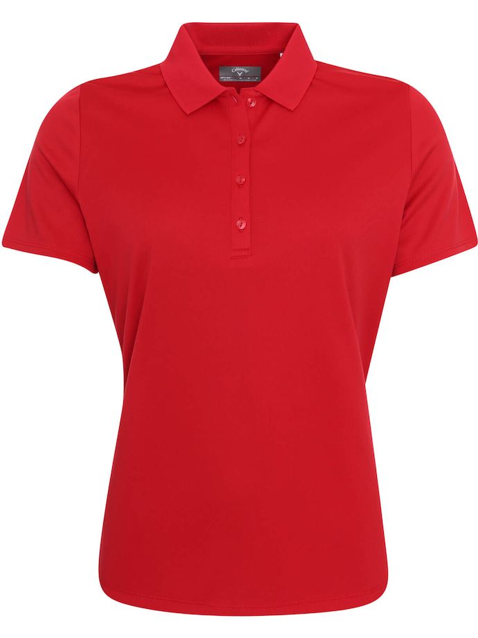 Callaway Poloshirt Swing Tech Solid, kurzarm, rot