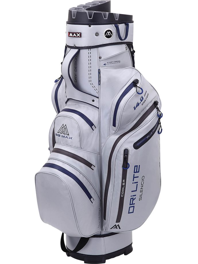 BIG MAX Cart bag Silencio 2 Dri Lite, silver/navy