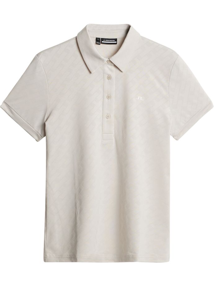 J. LINDEBERG Polo Alaya Jacquard, beige