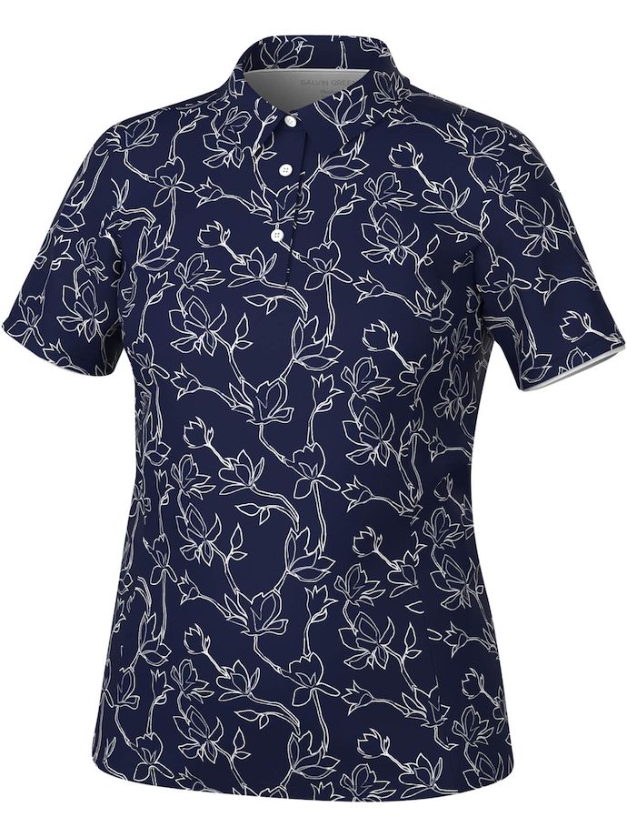 Galvin Green Polo Mallory, blu/bianco