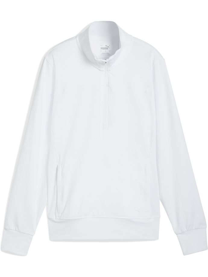 Puma Layer Cloudspun Isla 1/4-Zip, white