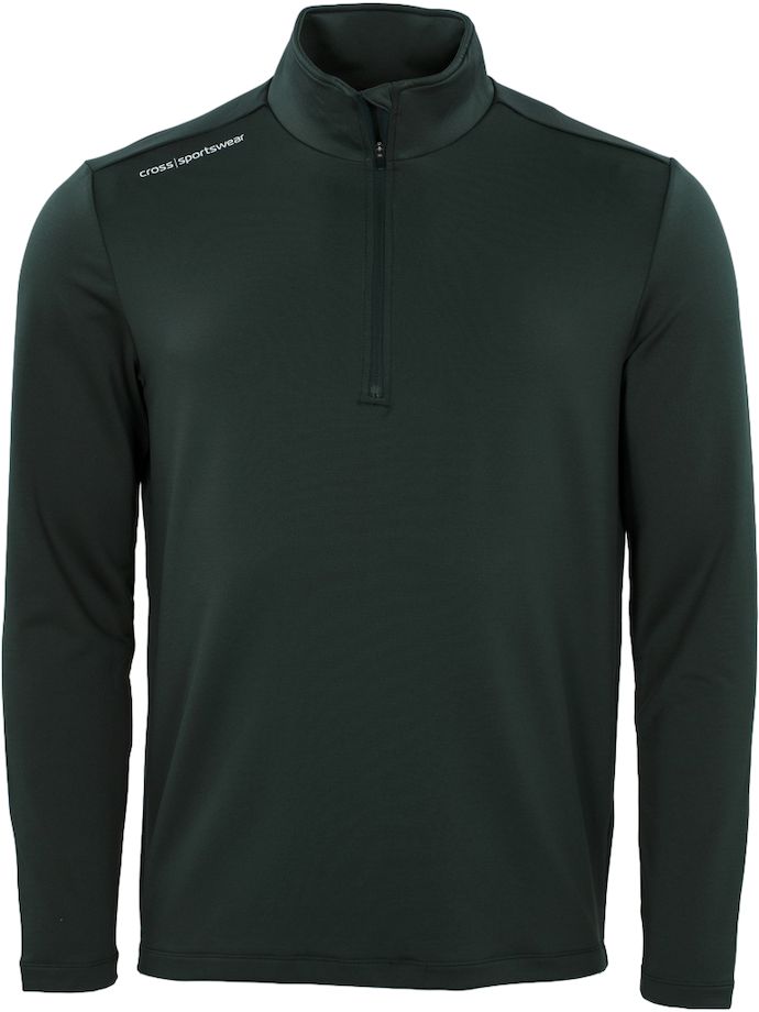 Cross Layer Athletic 1/2-Zip, ciemnozielony