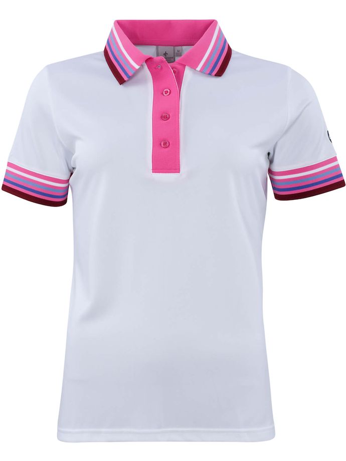 Cross Polo Stripe, white