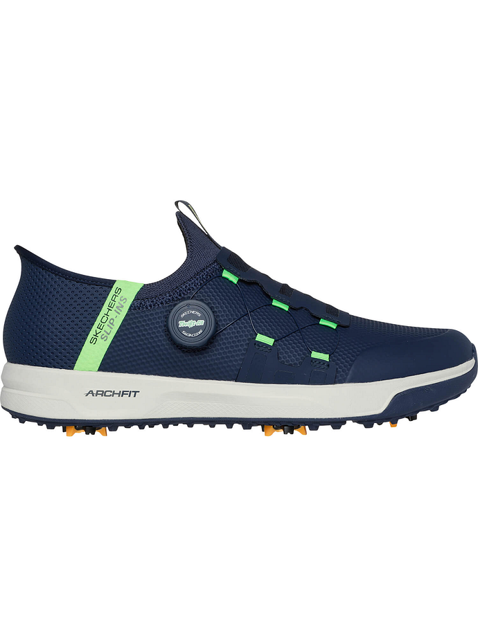 Skechers Zapatos de golf Elite Vortex Slip In, azul marino