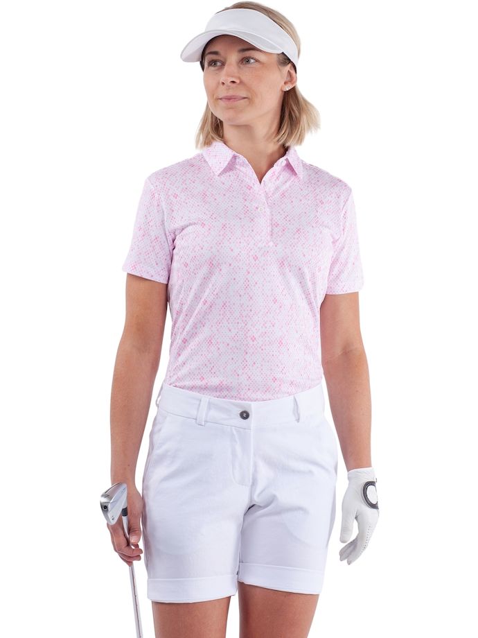 Galvin Green Maud Polo, pink/white