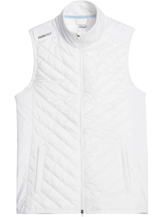 Puma Frost Quilted vest, white