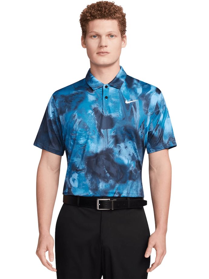 Nike Golf Polo DF Tour Ombre, niebieski/czarny