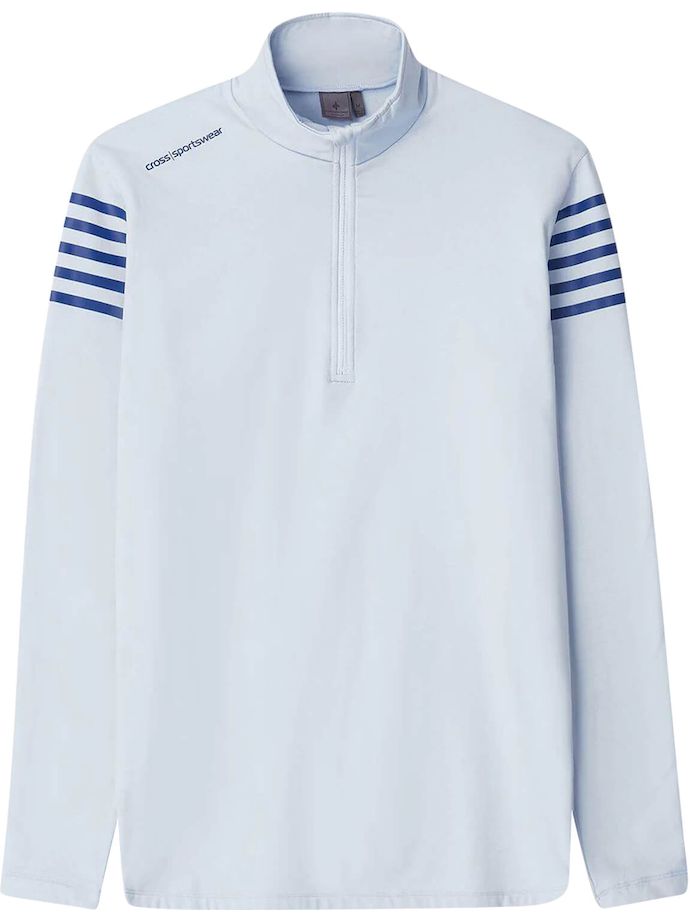 Cross Layer Sporty Half-Zip, hellblau