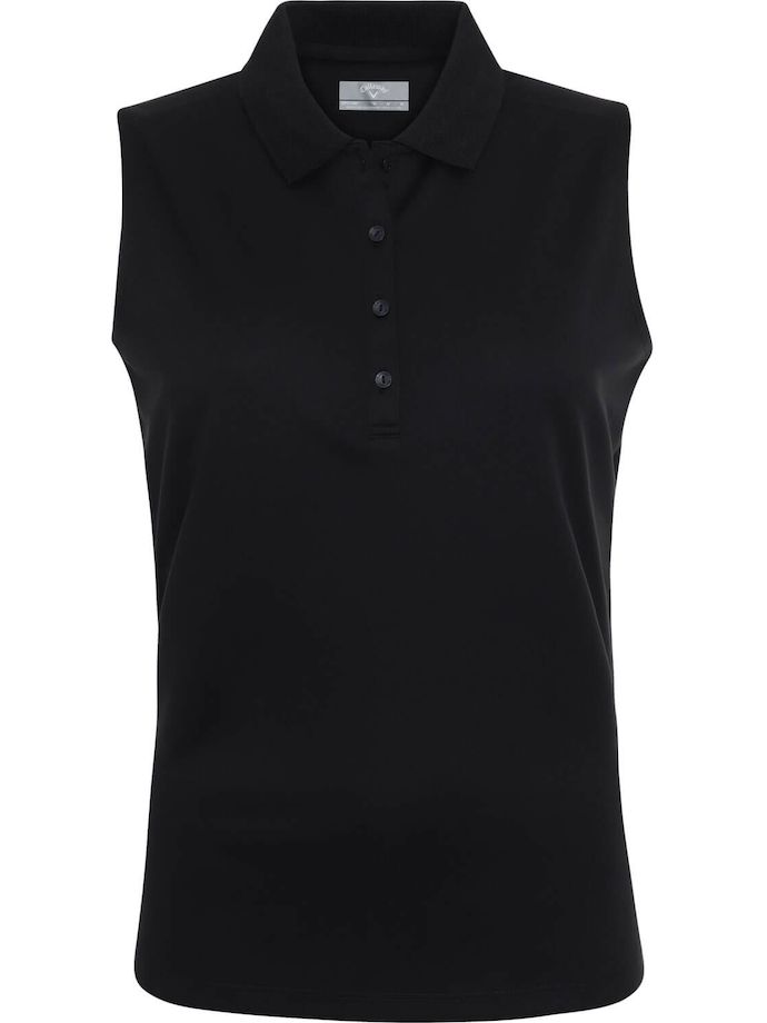 Callaway Polo, sin mangas, negro