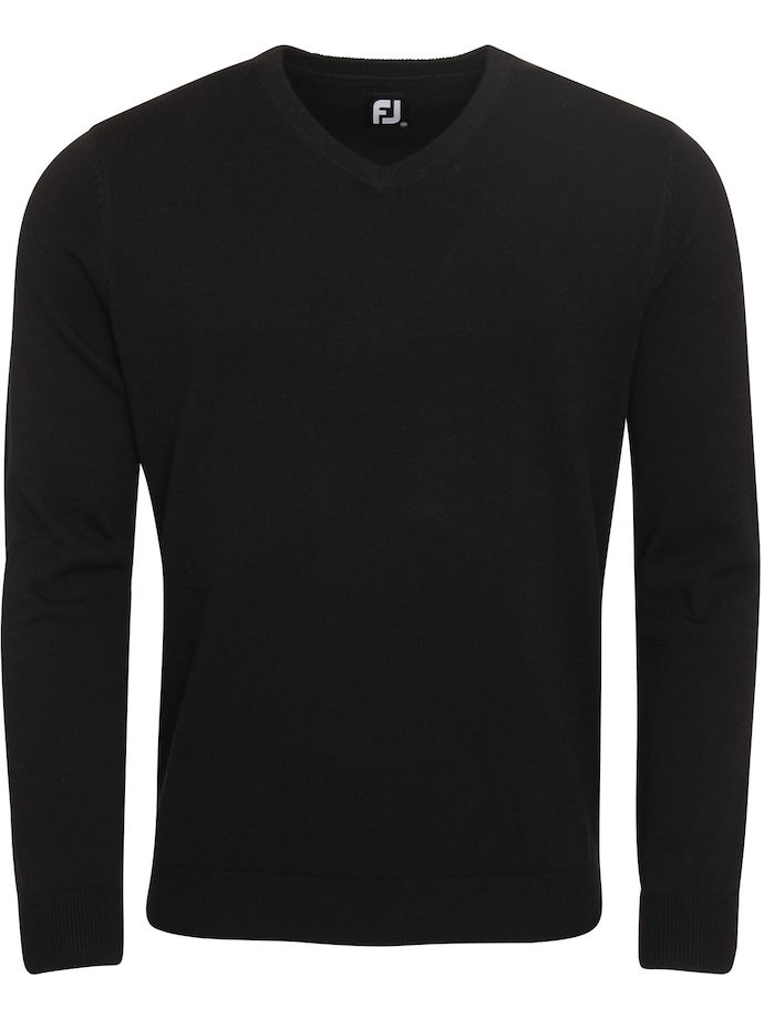 FootJoy Pullover Wool Blend V-Neck, schwarz