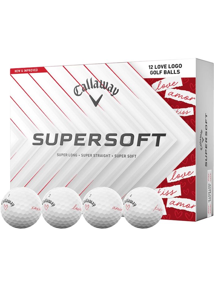 Callaway Golf balls Supersoft LTD 25 Valentine 12-pack , white