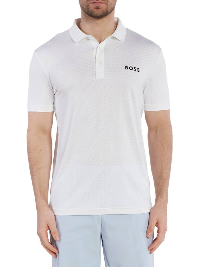 HUGO BOSS Polo PaddyTech Pro, weiß