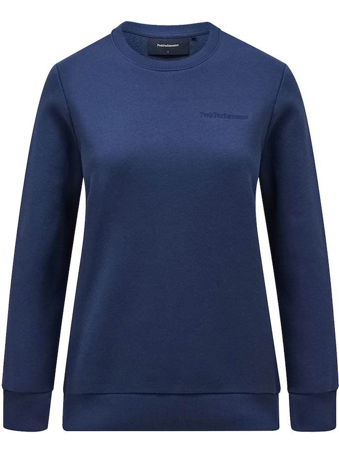 Peak Performance Pullover Original Small Logo Crew, navy