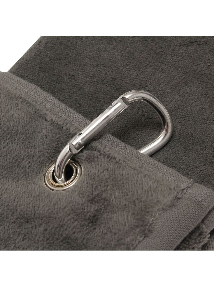 cbf moda Golf Towel With Carabiner, grey