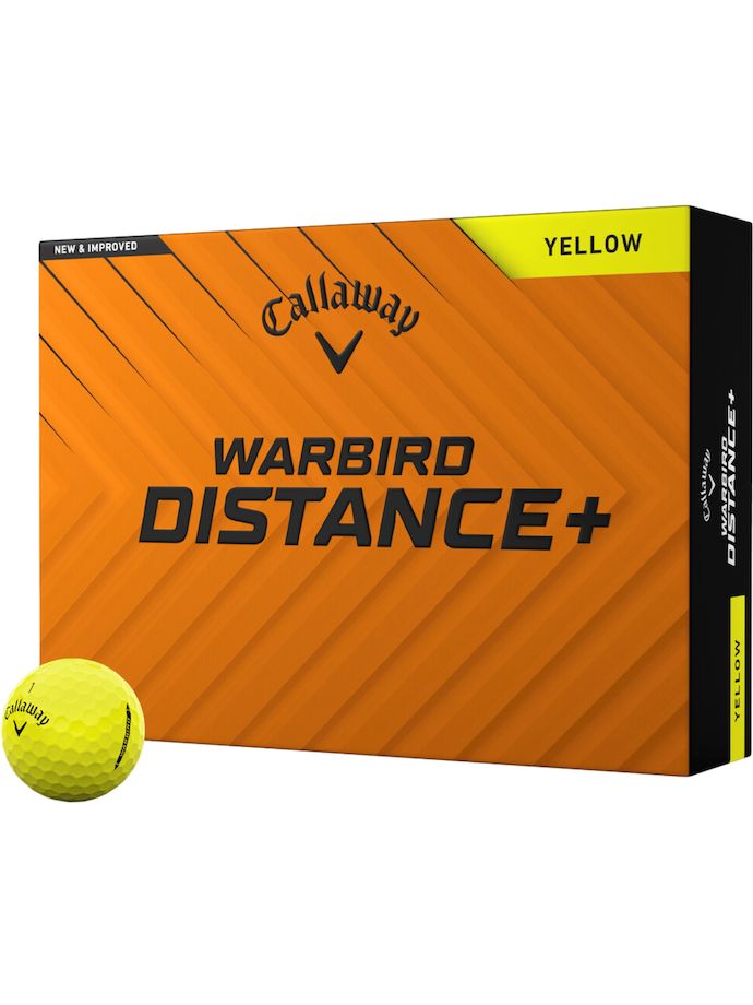 Callaway Warbird Distance+ golf balls , yellow