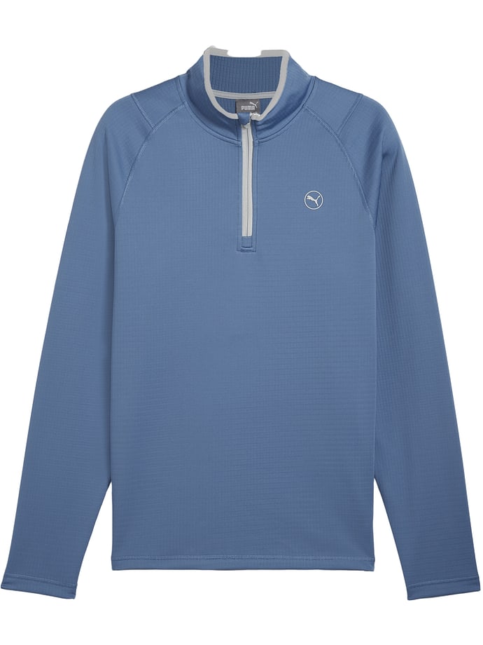 Puma Sweater Waffle Fleece 1/4 Zip, blue