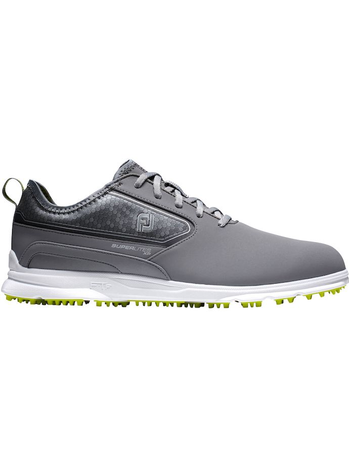 FootJoy Chaussures de golf SuperLites XP, gris/blanc/vert