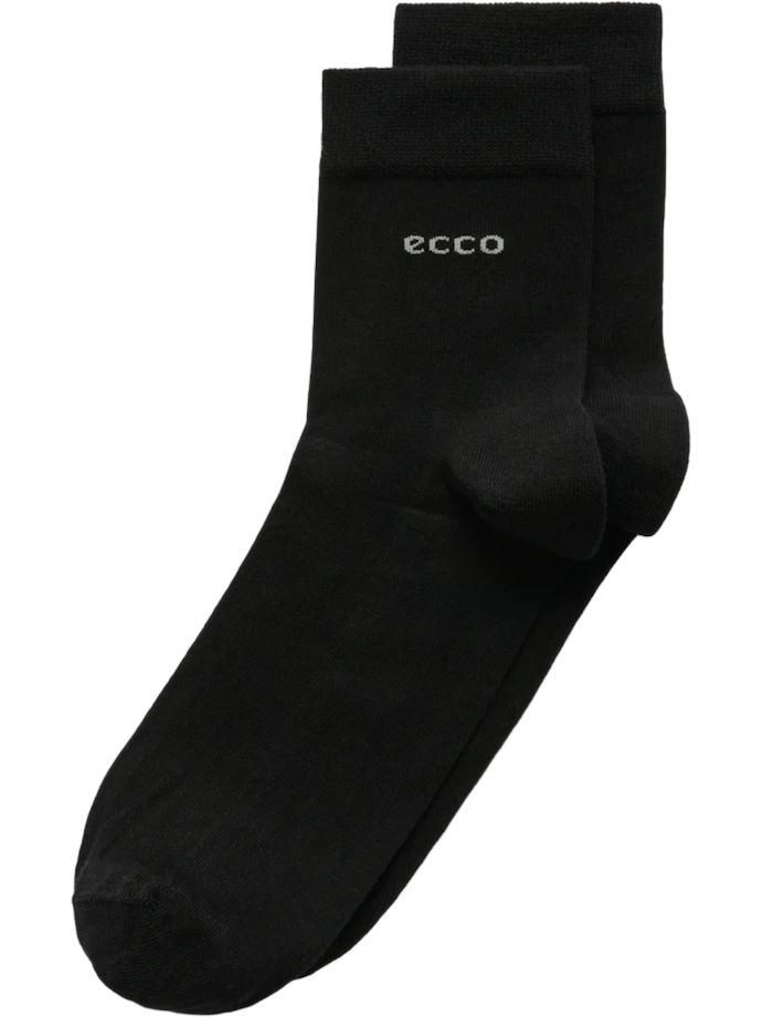 ecco Chaussettes Longlife Ankle Cut, noir