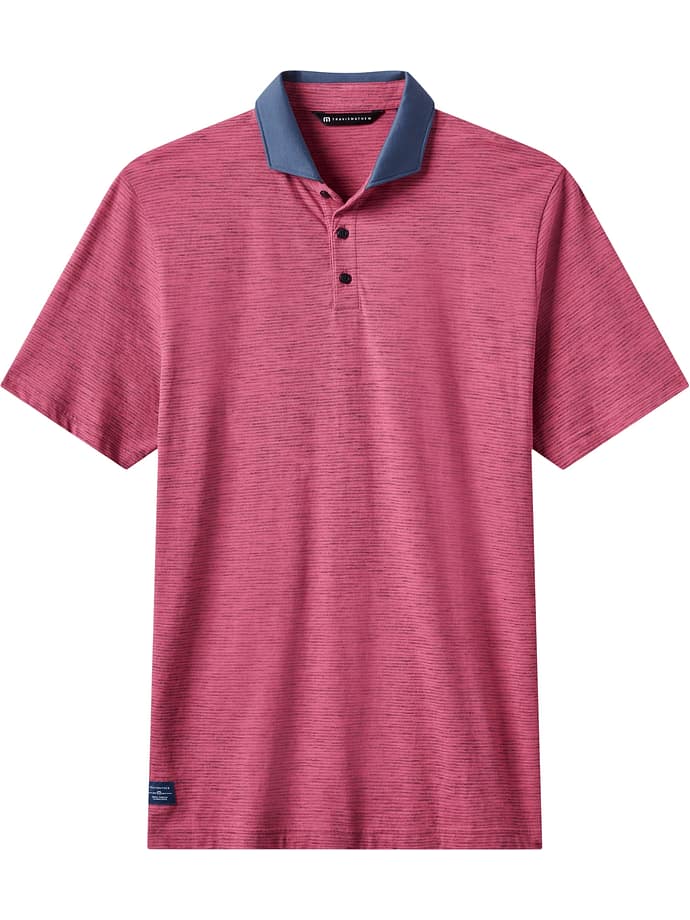 TRAVISMATHEW Polo Interés Común, rojo vino