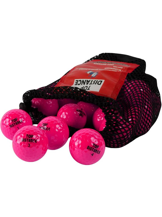 Golftech Golfbälle - 30er Netz, pink