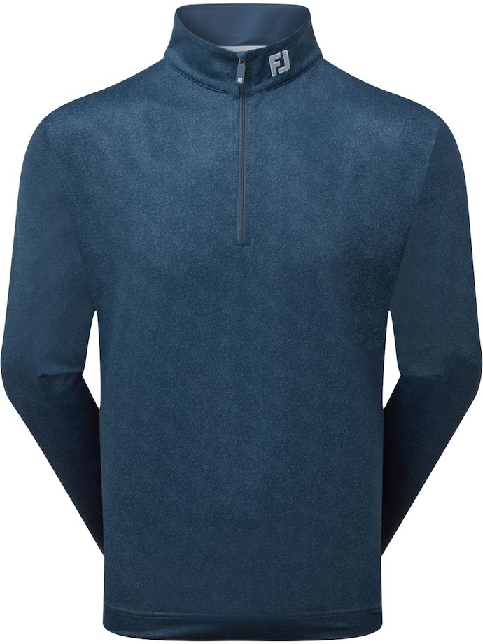 FootJoy Layer Speckle Print Chill-Out 1/4-Zip, mørkeblå