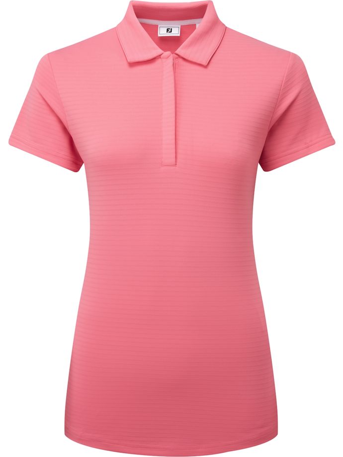 FootJoy Polo Jacquard, kurzarm, rosa