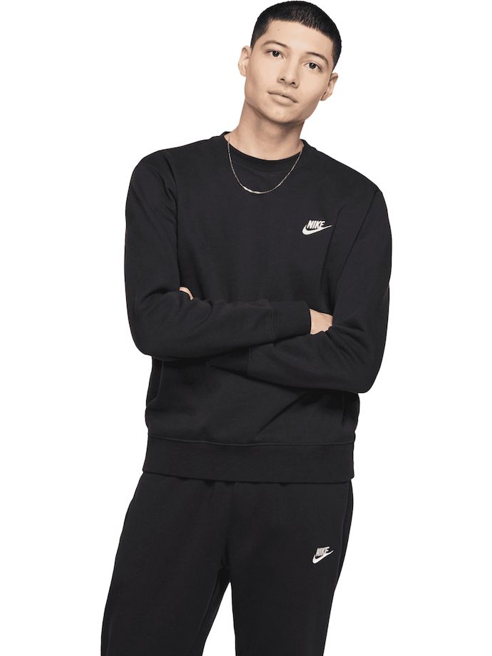 Nike Golf Jersey Club Fleece Crew, negro