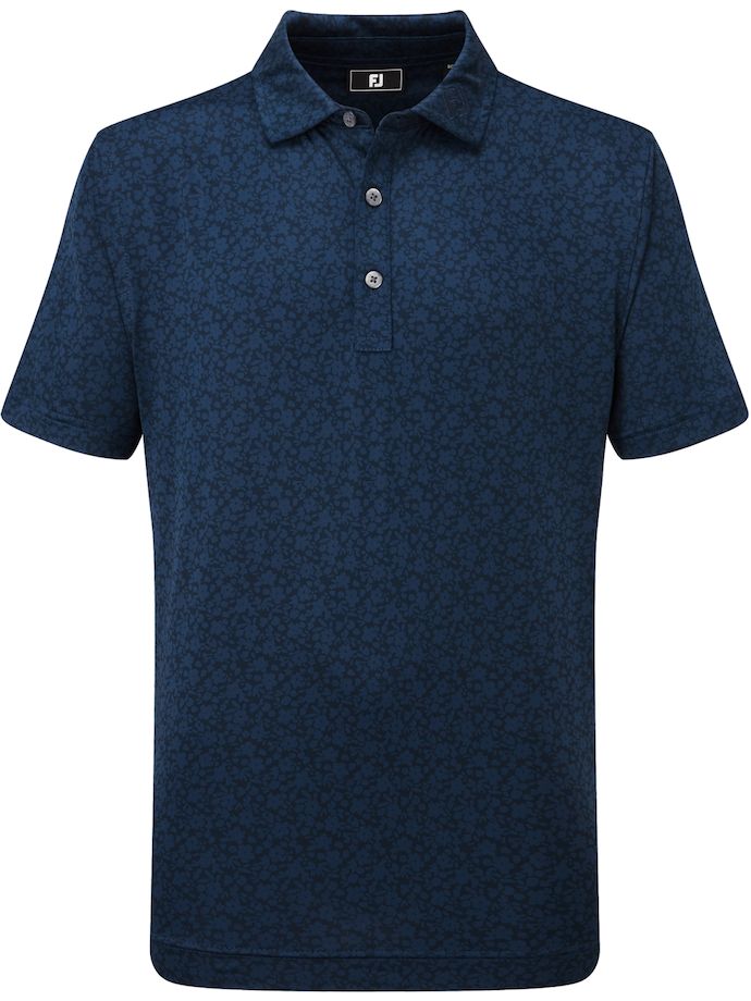 FootJoy Polo Painted Floral Lisle, granatowy