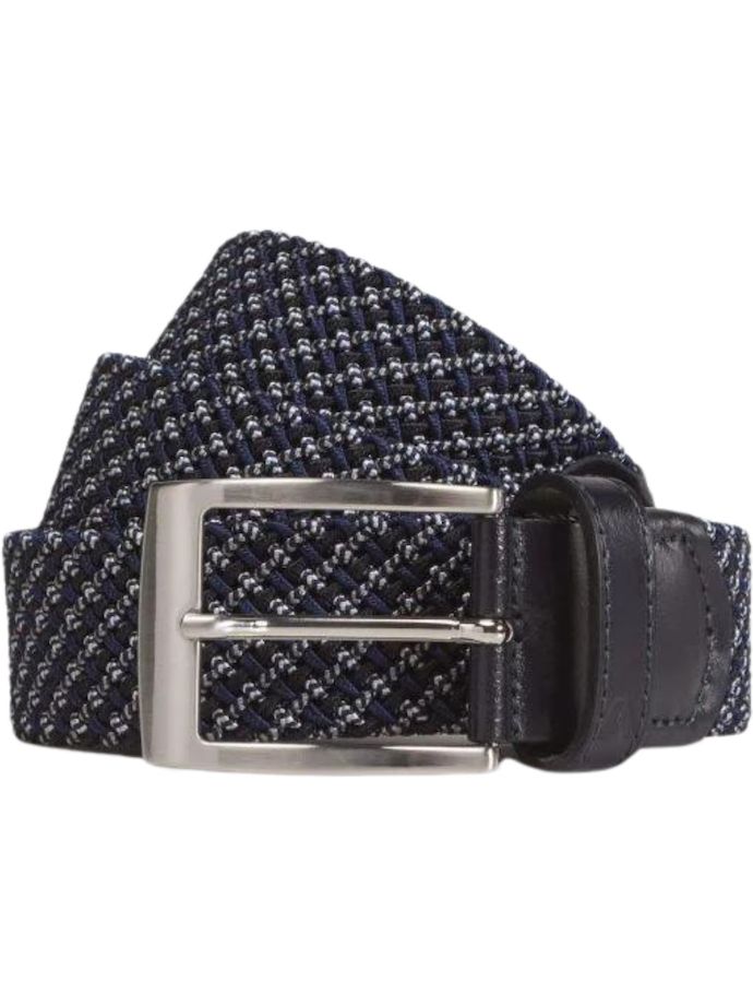 Alberto Gürtel Multicolor Braided, navy/hellblau