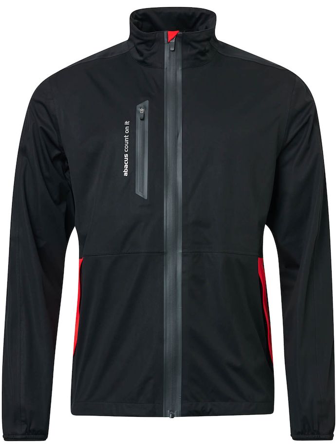 Abacus Bounce rain jacket, black/red