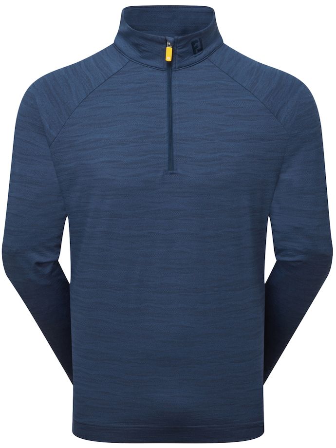 FootJoy Layer Wave Jacquard Chill-Out 1/4-Zip, navy