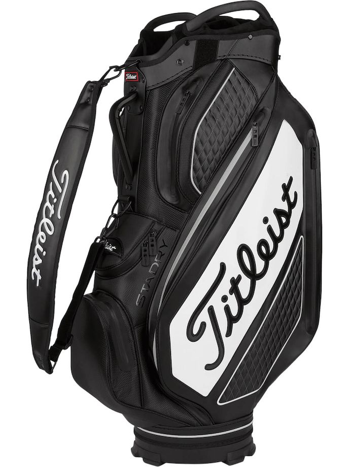 Titleist Torba Cartbag Premium StaDry Tour Collection, czarny/biały