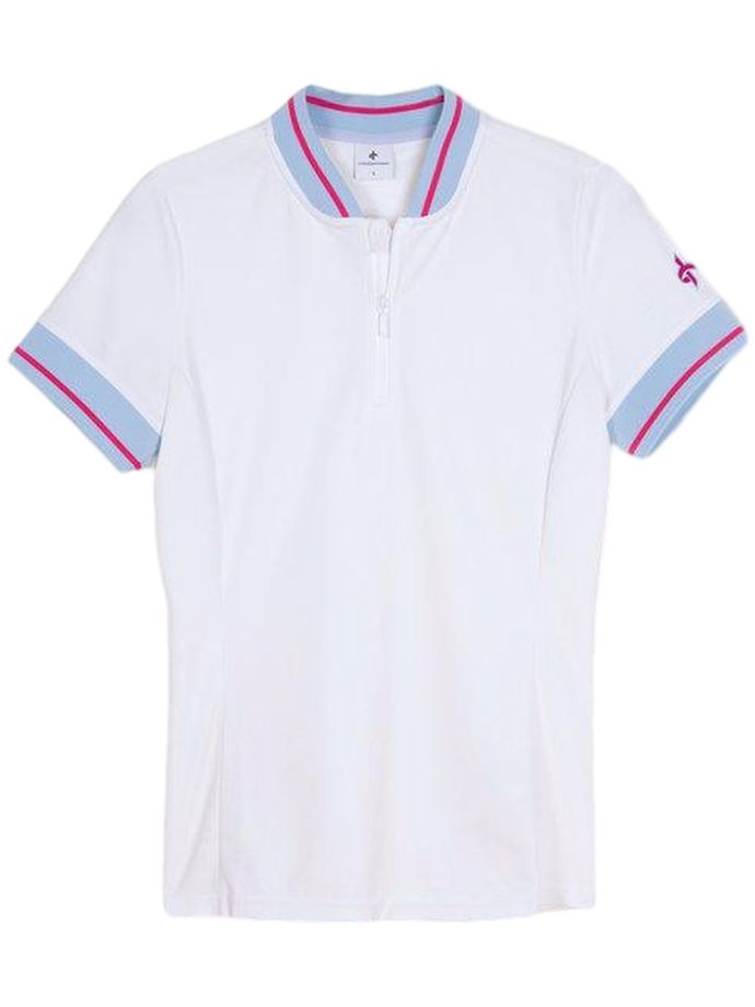 Cross Polo Angela 1/2-Zip, bianco