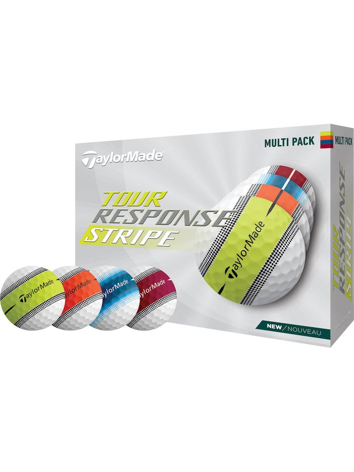 TaylorMade Golfballs Tour Response Stripe 12-pack, multicoloured