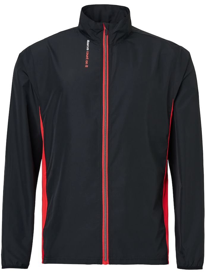 Abacus Jacke Ganton Stretch, schwarz/rot