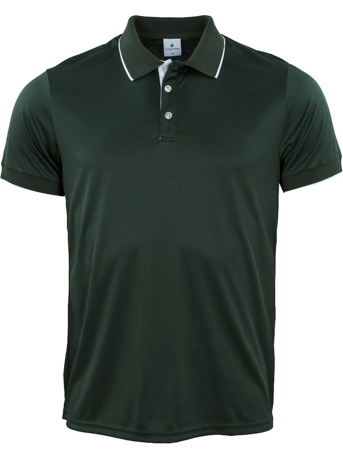 Cross Poloshirt Neo, kurzarm, donkergroen