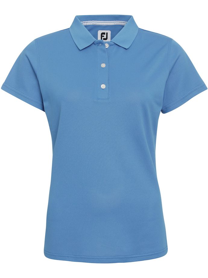 FootJoy Poloshirt Pique Performance, kurzarm, blau