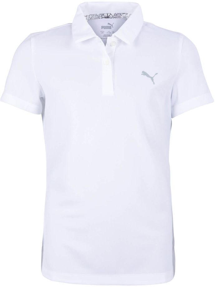 Puma Polo Essential, manica corta, bianco