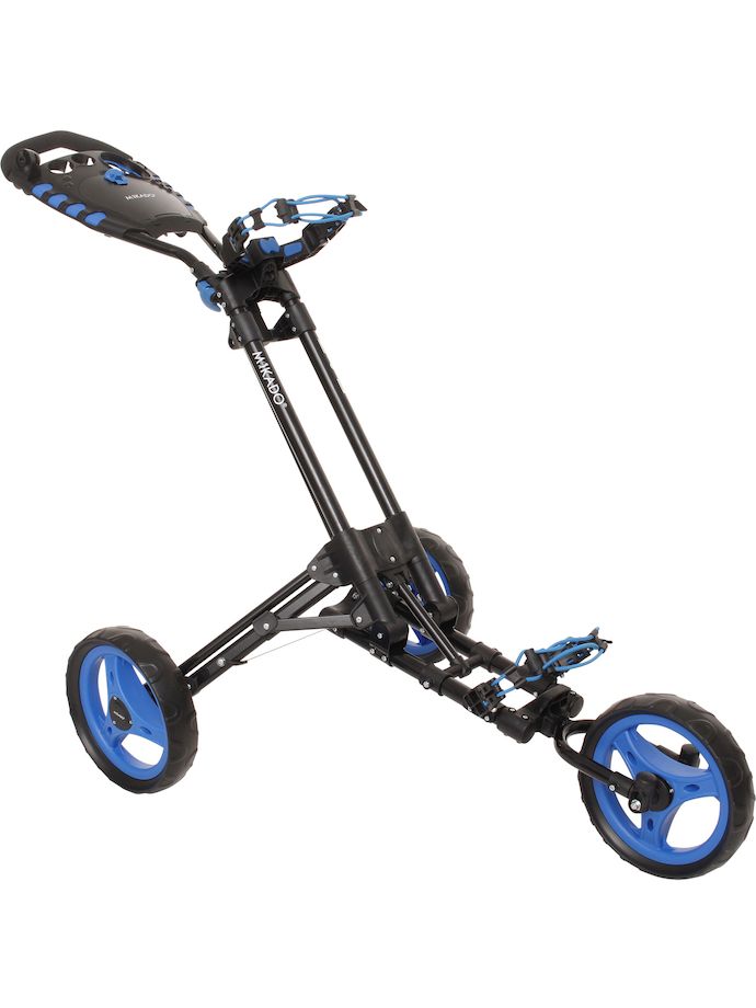 Mikado Golftrolley Fastfold EAZ, zwart/blauw