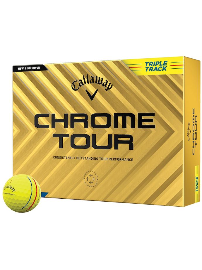 Callaway Chrome Tour Triple Track 12-pack, geel