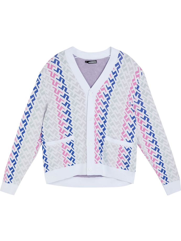 J. LINDEBERG Sweater Vice Knitted, pink/blue/silver