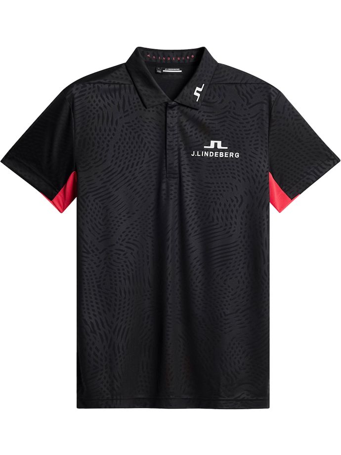 J. LINDEBERG Polo Dario Tour, schwarz