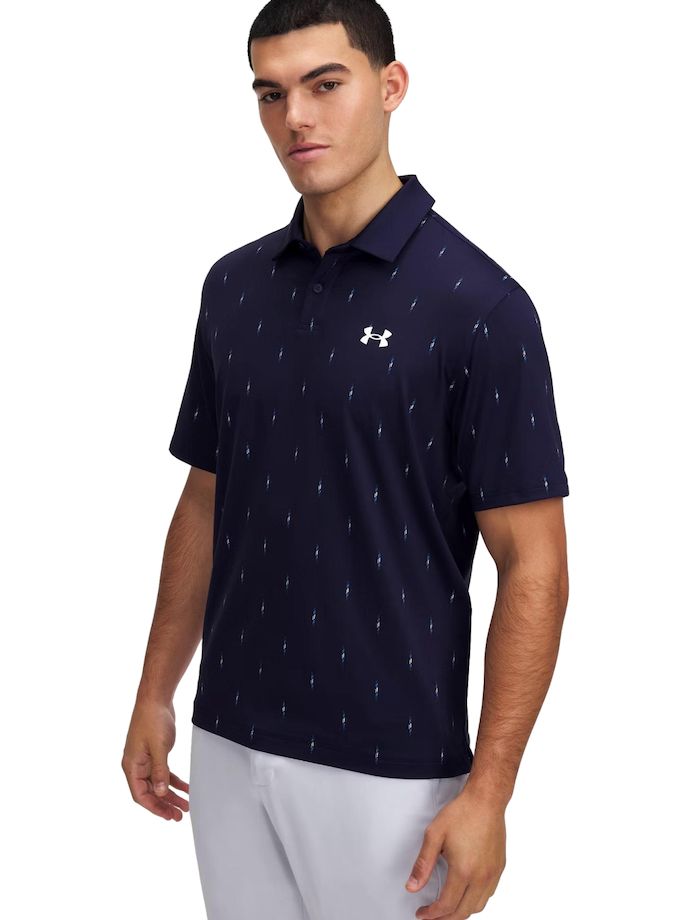 Under Armour Polo T2G z nadrukiem, granatowy