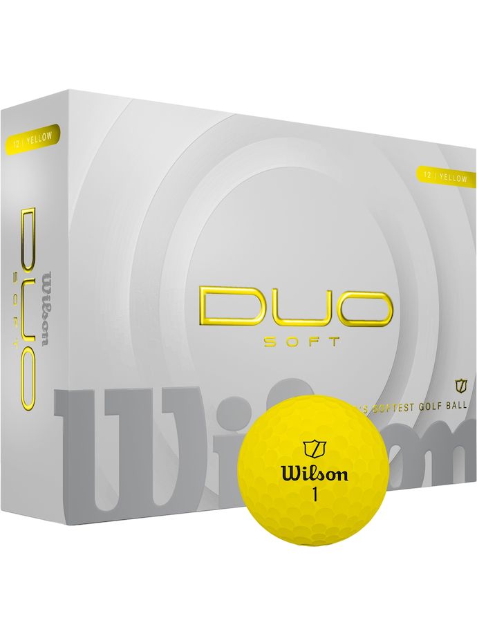 Wilson DUO Soft Golfbälle, gelb