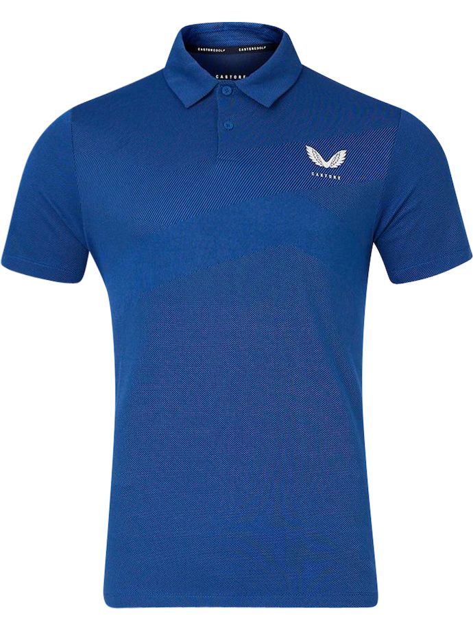 Castore Polo Engineered Knit, blau