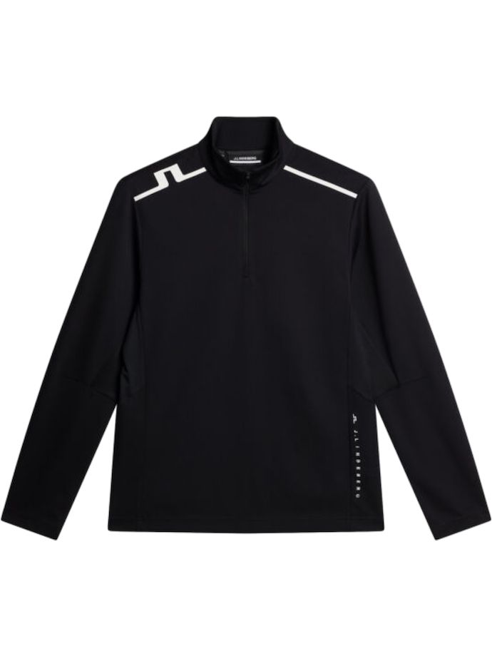 J. LINDEBERG Capa Leon 1/4 Zip Mid, negro