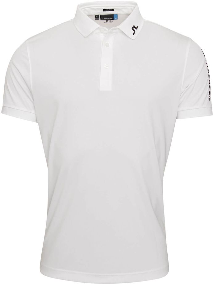 J. LINDEBERG Poloshirt Tour Tech Regular Fit, blanc